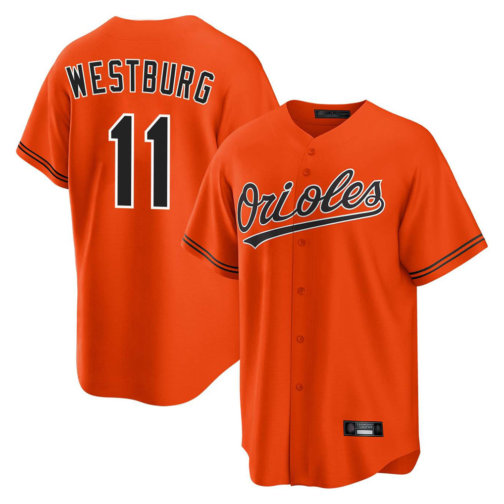 Baltimore Orioles #11 Jordan Westburg Player Orange CLOTHIN Home Game Stitched Jerseys