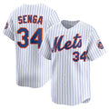 New York Mets #34 Kodai Senga White CLOTHIN Home Limited Player Jersey