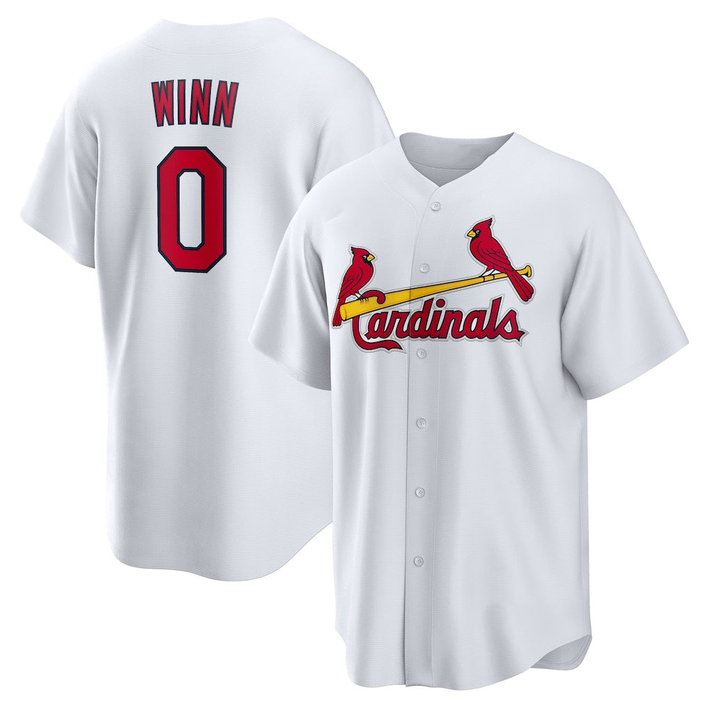 St. Louis Cardinals #0 Masyn Winn White CLOTHIN Home Replica Jersey