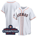Houston Astros Blank White CLOTHIN 2022 World Series Champions Home Stitched Jersey