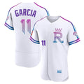 Kansas City Royals #11 Maikel Garcia Player White CLOTHIN 2026 City Connect Limited Elite Home Stitched Jerseys