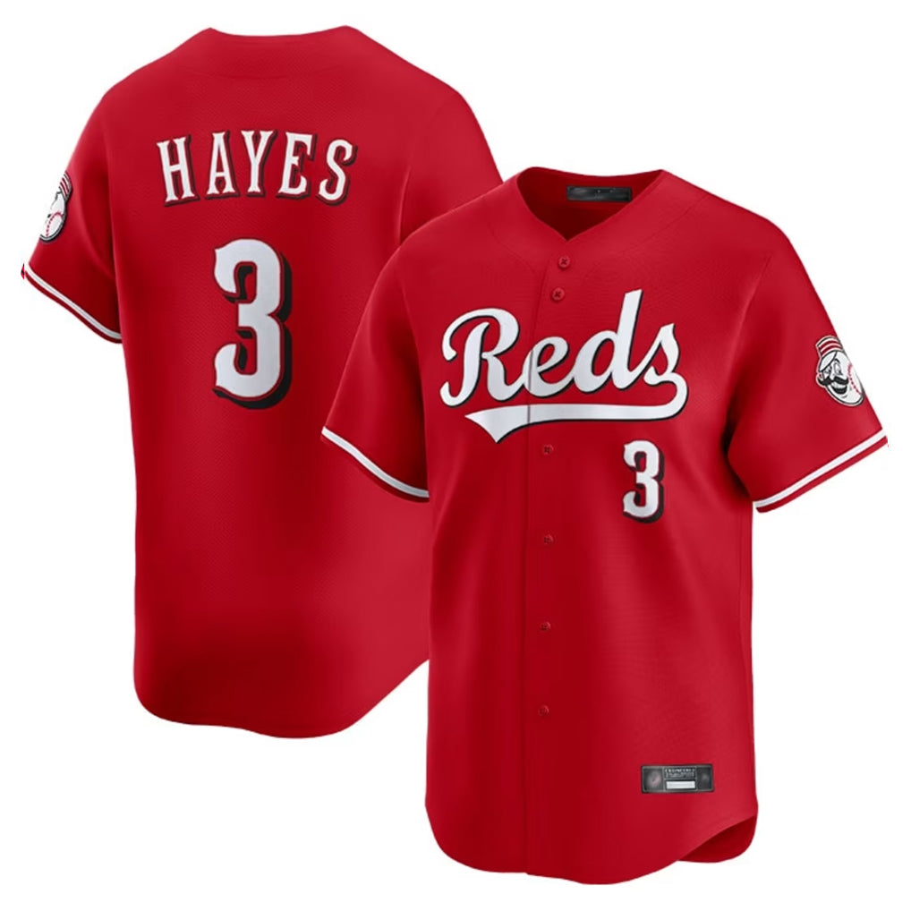 Cincinnati Reds #3 Ke'Bryan Hayes Player Red CLOTHIN Home Limited Stitched Jerseys