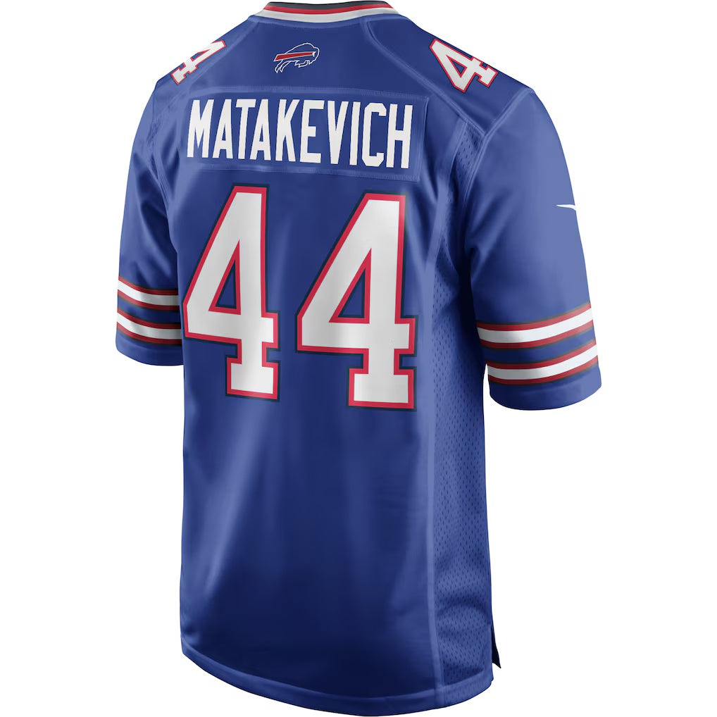 B.Bills #44 Tyler Matakevich Royal CLOTHIN Game Player Jersey