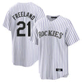 Colorado Rockies #21 Kyle Freeland Player White CLOTHIN Game Home Stitched Jerseys