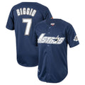 Houston Astros #7 Craig Biggio Player Navy CLOTHIN Mitchell & Ness Cooperstown Collection 1994 Limited Stitched Jerseys