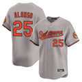 Baltimore Orioles #25 Pete Alonso Player Gray CLOTHIN Limited Home Game Stitched Jerseys