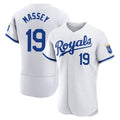 Kansas City Royals #19 Michael Massey Player White CLOTHIN Limited Elite Home Game Stitched Jerseys