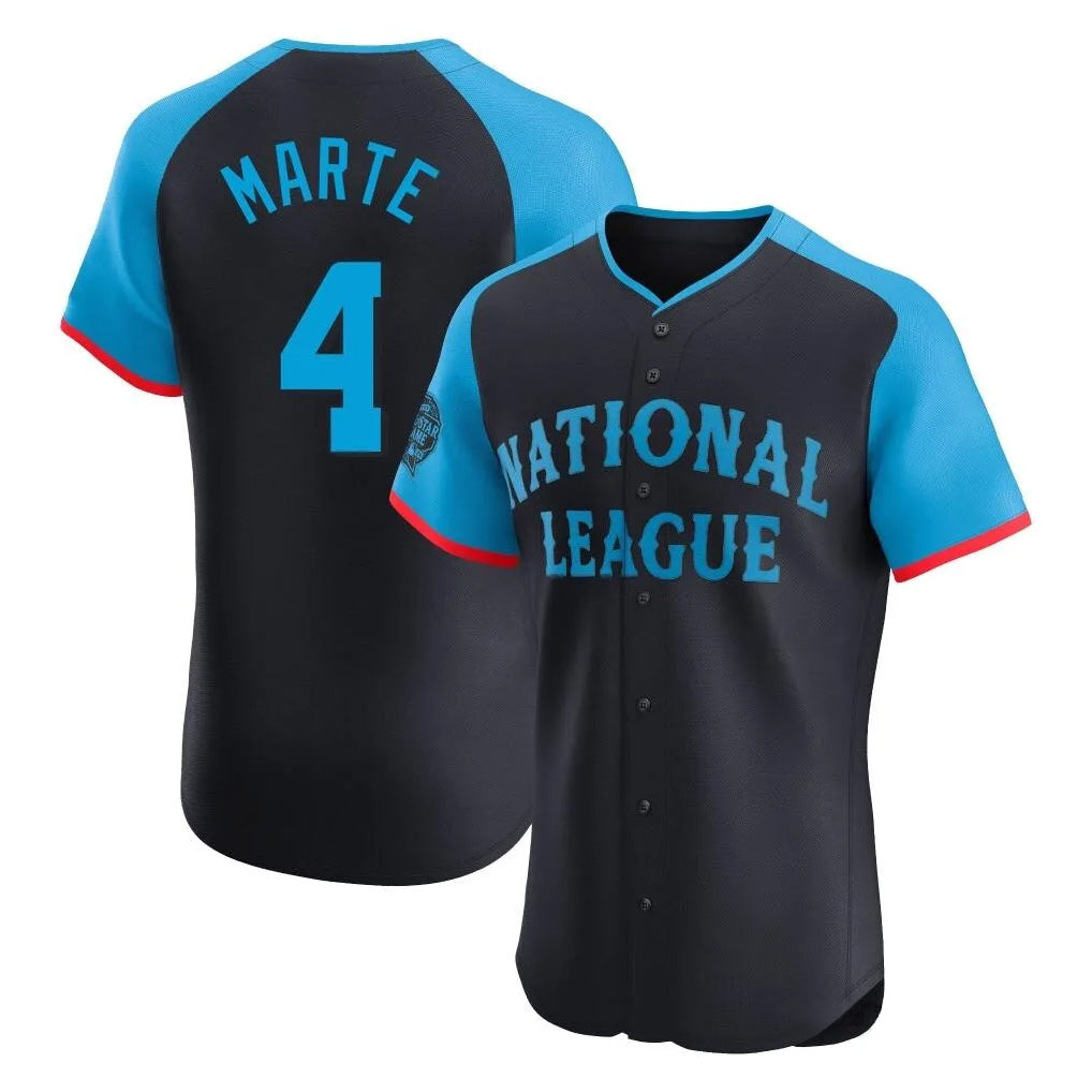 Arizona Diamondbacks #4 Ketel Marte Player Black CLOTHIN National League All-Star Limited Elite Home Game Stitched Jerseys