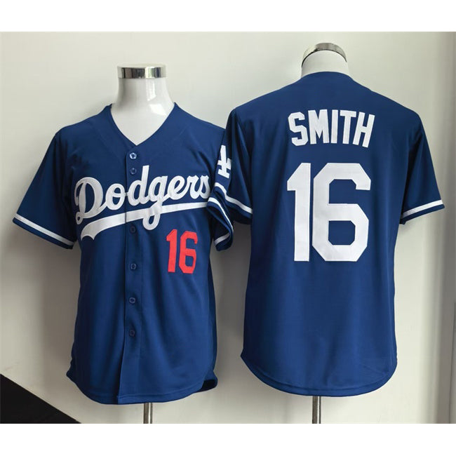 Los Angeles Dodgers #16 Will Smith Royal CLOTHIN Limited Stitched Jersey