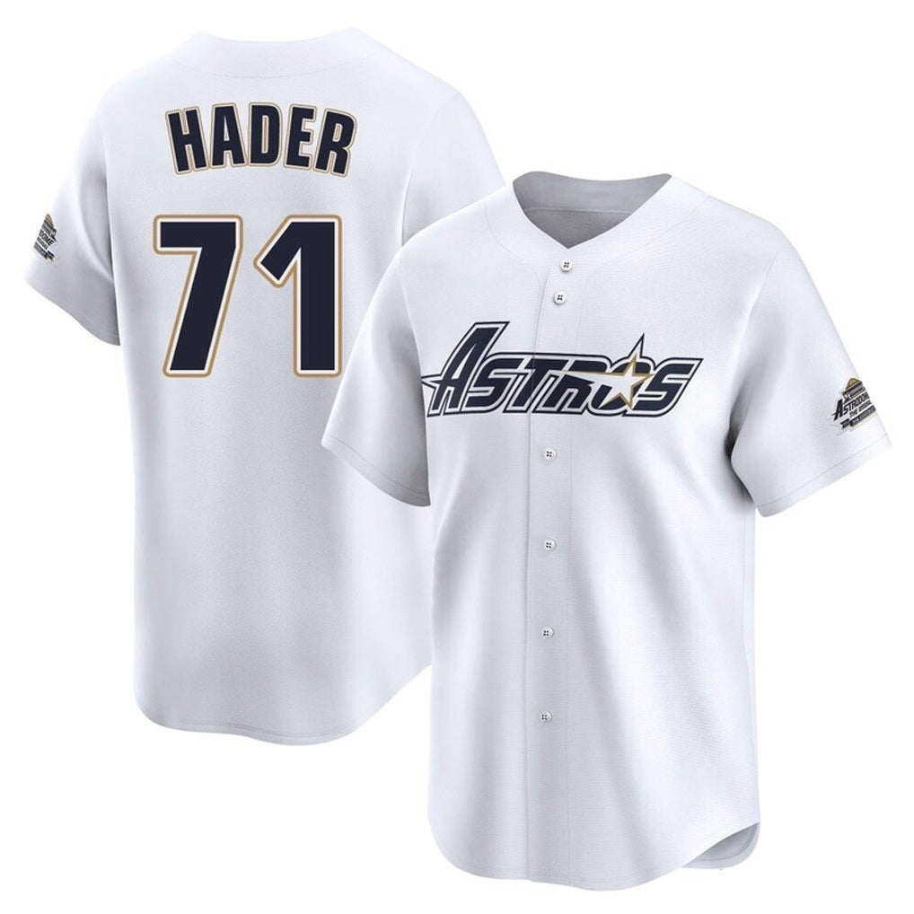 Houston Astros #71 Josh Hader Player White CLOTHIN Throwback Cooperstown Collection Limited Stitched Jerseys