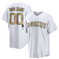 Custom Arizona Diamondbacks Active Player White CLOTHIN 2022 All-Star Cool Base Stitched Jersey