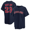 Cleveland Guardians #23 Bo Naylor Player Navy CLOTHIN Game Home Stitched Jerseys