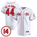 Cincinnati Reds #44 Elly De La Cruz Player White CLOTHIN Vapor Premier Limited Home Stitched Jerseys