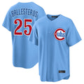 Chicago Cubs #25 Moises Ballesteros Player Light Blue CLOTHIN Home Game Stitched Jerseys