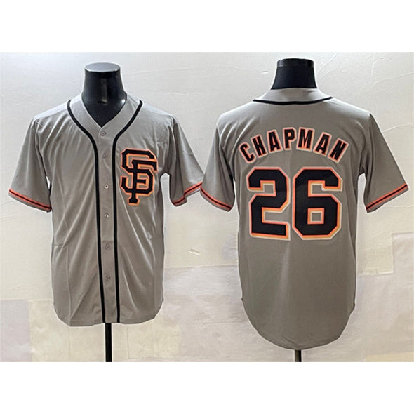 San Francisco Giants #26 Matt Chapman Gray CLOTHIN Cool Base Stitched Jersey
