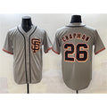 San Francisco Giants #26 Matt Chapman Gray CLOTHIN Cool Base Stitched Jersey