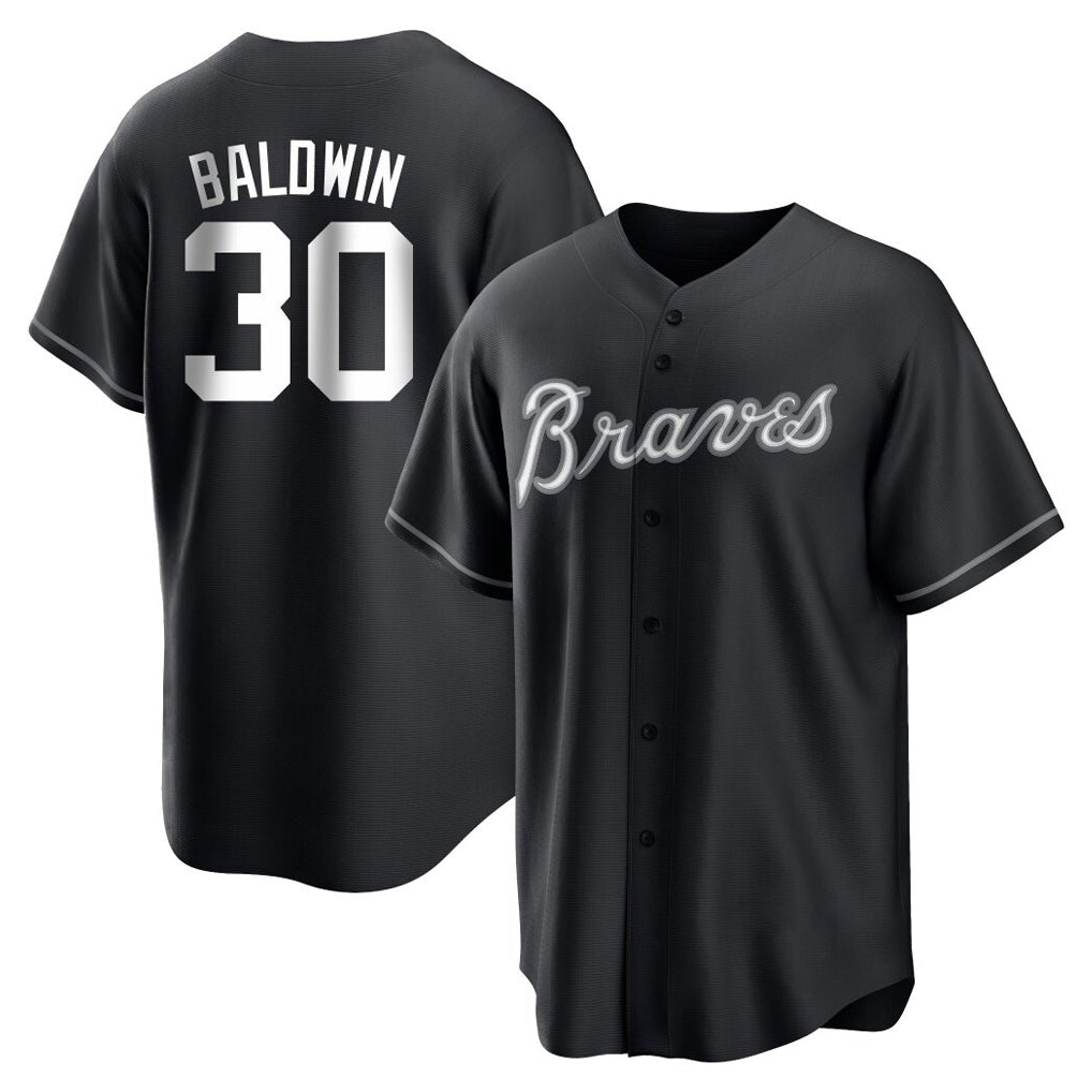 Atlanta Braves #30 Drake Baldwin Player Black CLOTHIN Home Game Stitched Jerseys