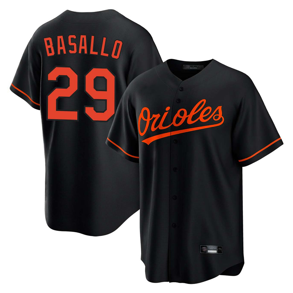 Baltimore Orioles #29 Samuel Basallo Player Black CLOTHIN Home Game Stitched Jerseys