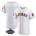 Houston Astros Blank White CLOTHIN 2022 World Series Champions Flex Base Stitched Jersey