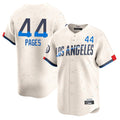 Los Angeles Dodgers #44 Andy Pages Player Cream CLOTHIN City Connect Limited Home Stitched Jerseys