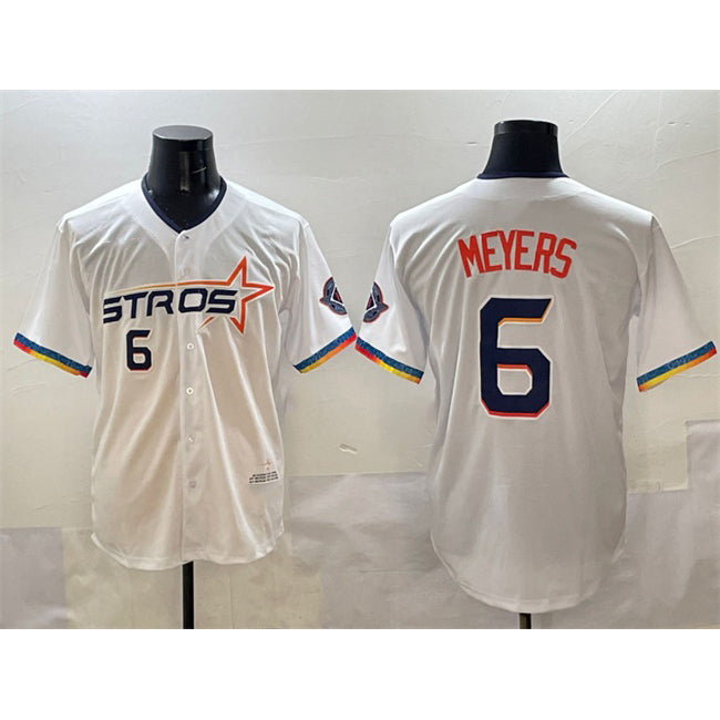 Houston Astros #6 Jake Meyers White CLOTHIN 2025 City Connect Limited Stitched Jersey