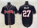 Atlanta Braves #27 Austin Riley 2026 Fashion Replica Black CLOTHIN Out Stitched Jersey