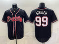 Atlanta Braves #99 Spencer Strider 2026 Fashion Replica Black CLOTHIN Out Stitched Jersey