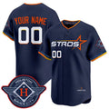 Custom Houston Astros Active Player Navy CLOTHIN 2025 City Connect Limited Stitched Jersey