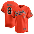Baltimore Orioles #8 Cal Ripken Player Orange CLOTHIN Limited Home Game Stitched Jerseys