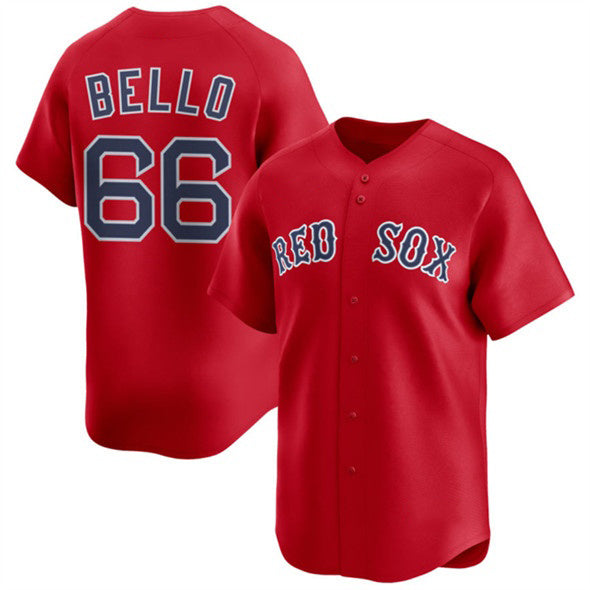 Boston Red Sox #66 Brayan Bello Red CLOTHIN 2024 Alternate Limited Stitched Jersey
