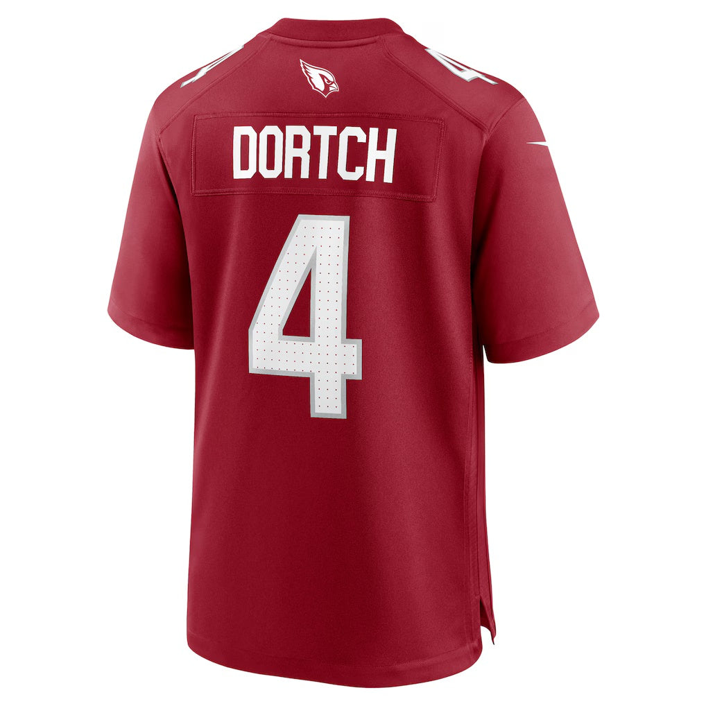 A.Cardinals #4 Greg Dortch Cardinal CLOTHIN Team Game Jersey