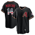 Arizona Diamondbacks #14 Gabriel Moreno Player Black CLOTHIN USA 250 Fourth of July Game Home Stitched Jerseys