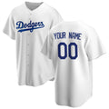 Custom Los Angeles Dodgers White CLOTHIN Home Replica Jersey