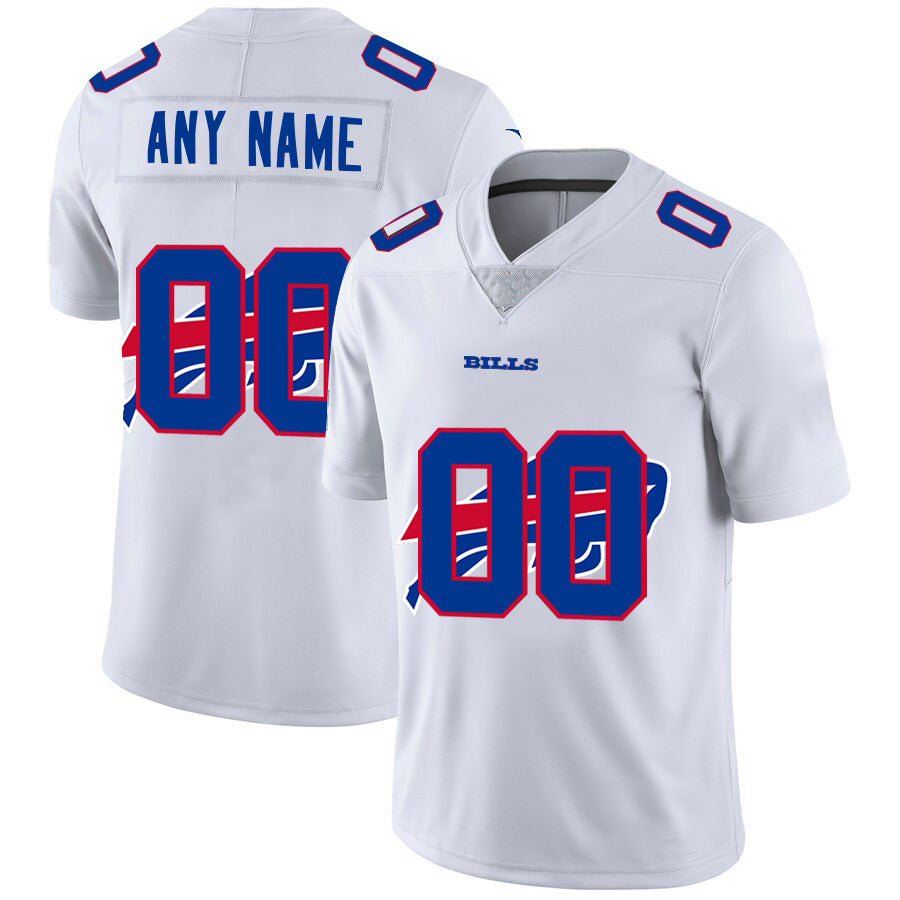 Custom B.Bills White CLOTHIN Team Big Logo Vapor Untouchable Limited Jersey