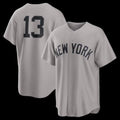 New York Yankees #13 Jazz Chisholm Jr. Gray CLOTHIN Road Replica Jersey 2