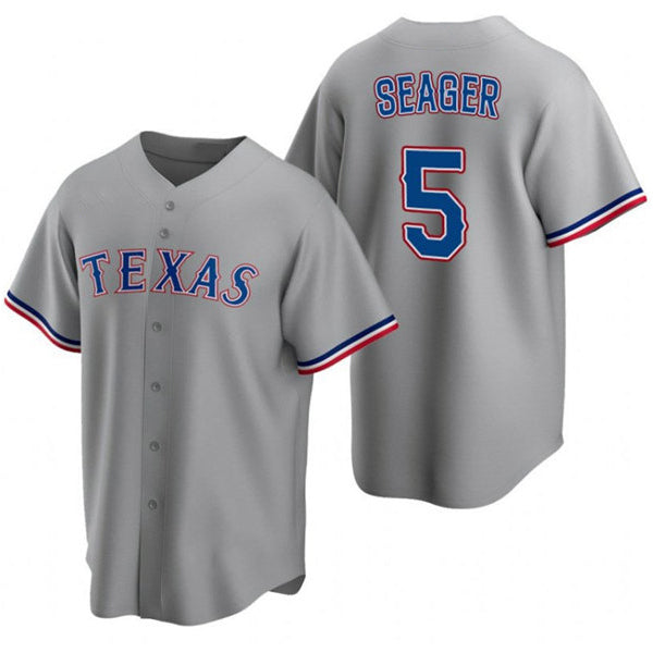 Texas Rangers #5 Corey Seager Gray CLOTHIN Cool Base Stitched Jersey