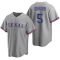 Texas Rangers #5 Corey Seager Gray CLOTHIN Cool Base Stitched Jersey
