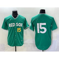 Boston Red Sox #15 Dustin Pedroia Green CLOTHIN 2025 City Connect Limited Stitched Jersey