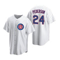 Chicago Cubs #24 Joc Pederson White CLOTHIN Replica Home Jersey