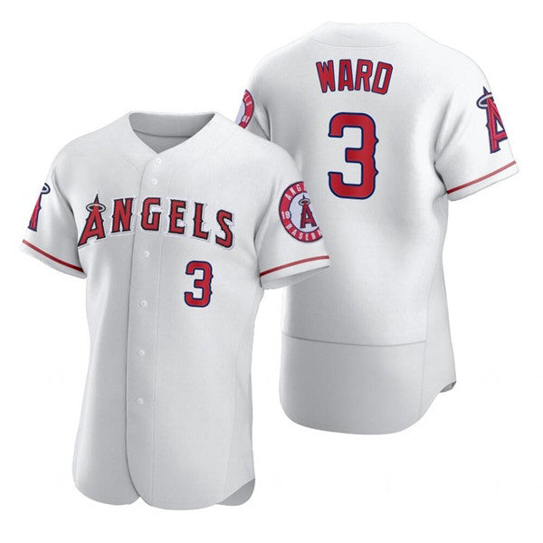 Los Angeles Angels #3 Waylor Ward White CLOTHIN Flex Base Stitched Jersey