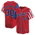 Detroit Tigers #30 Kerry Carpenter Player Red CLOTHIN Independence Day Vapor Premier Limited Stitched Jerseys