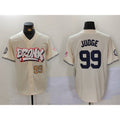 New York Yankees #99 Aaron Judge Cream CLOTHIN Limited Stitched Jerseys