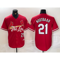 St. Louis Cardinals #21 Lars Nootbaar Red CLOTHIN 2024 City Connect Limited Stitched Jersey
