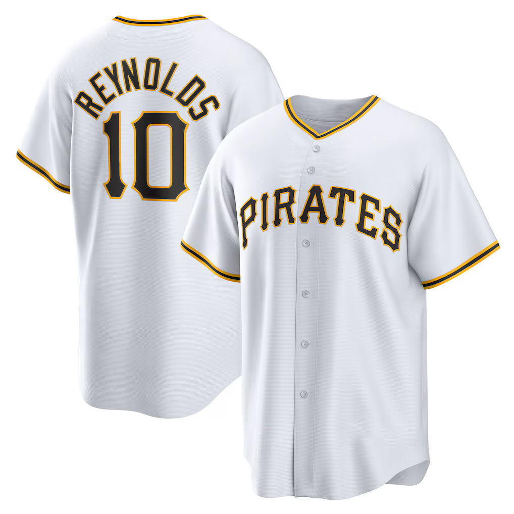 Pittsburgh Pirates #10 Bryan Reynolds White CLOTHIN Replica Player Jersey