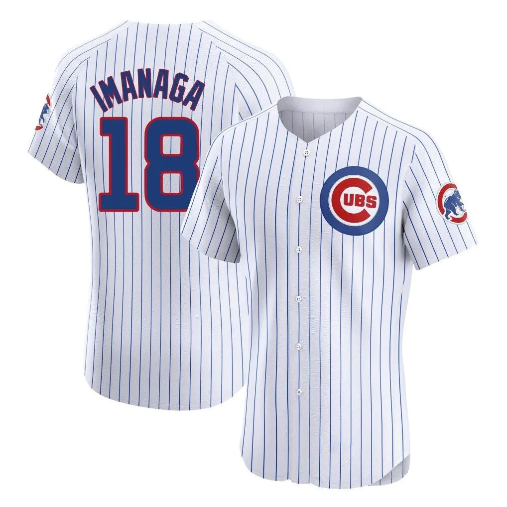 Chicago Cubs #18 Shota Imanaga Player White CLOTHIN Limited Elite Home Game Stitched Jerseys