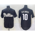 Philadelphia Phillies #10 J.T. Realmuto Black CLOTHIN Lights Out Limited Stitched Jersey