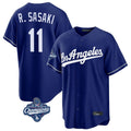 Los Angeles Dodgers #11 Roki Sasaki Player Royal CLOTHIN World Series Meet Game Stitched Jerseys