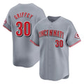 Cincinnati Reds #30 Ken Griffey Player Gray CLOTHIN Home Limited Stitched Jerseys