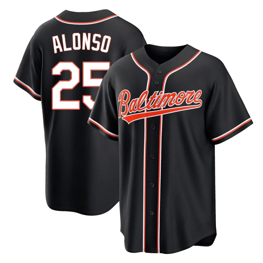 Baltimore Orioles #25 Pete Alonso Player Black CLOTHIN Out Home Game Stitched Jerseys