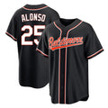 Baltimore Orioles #25 Pete Alonso Player Black CLOTHIN Out Home Game Stitched Jerseys